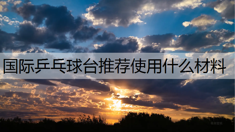 国际乒乓球台推荐使用什么材料